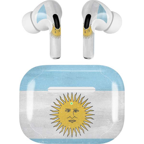Argentina Flag Distressed AirPods Pro 2nd Gen Skin